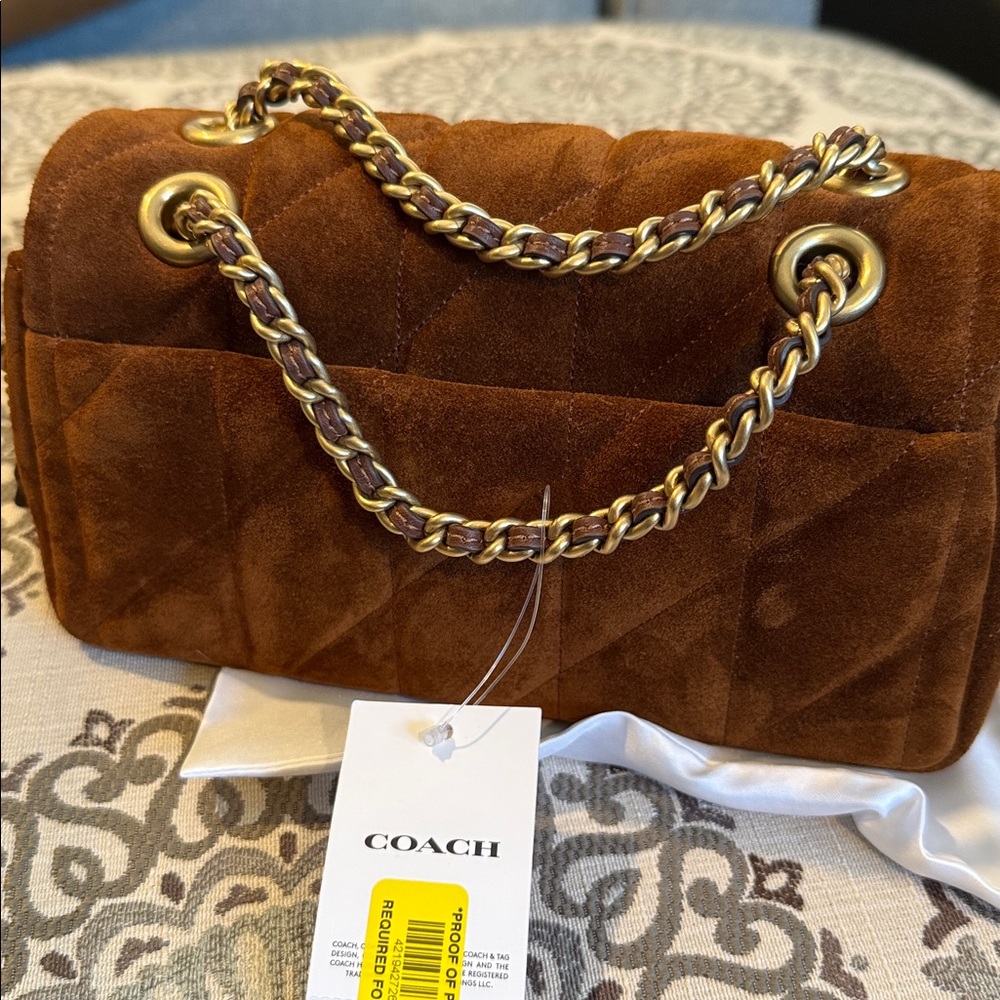 NWT coach suede tabby 20 - Picture 6 of 9